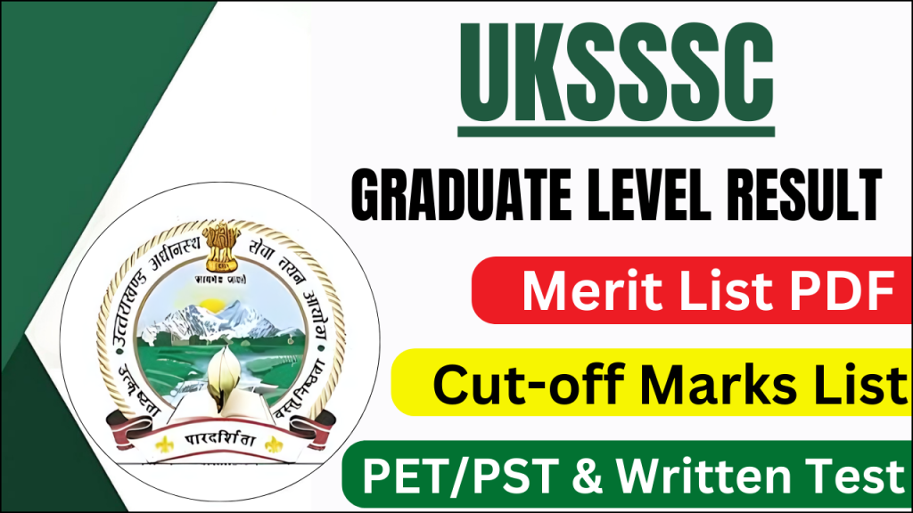 UKSSSC Graduate Level Result