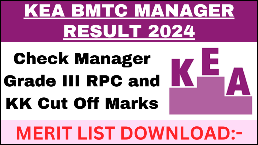 KEA BMTC Manager Result