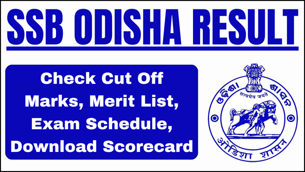 SSB Odisha Result