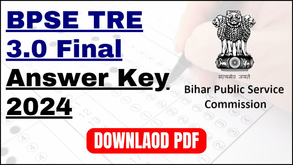 BPSE TRE 3.0 Final Answer Key