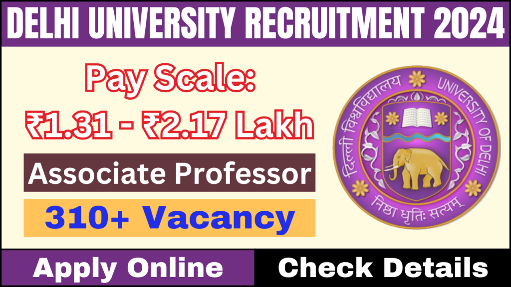 Delhi University Recruitment 2024