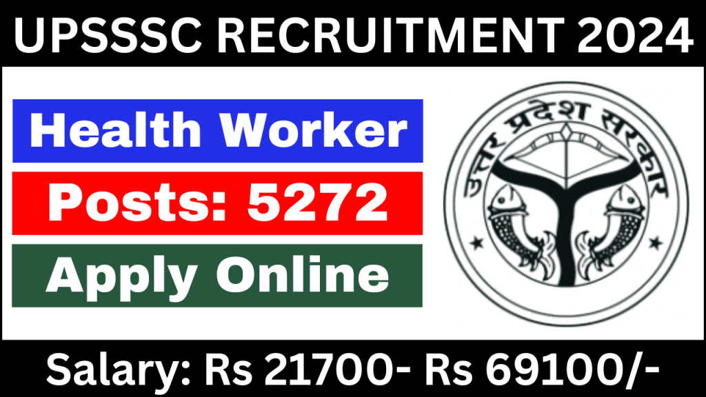 UPSSSC Health Worker Female Recruitment 2024