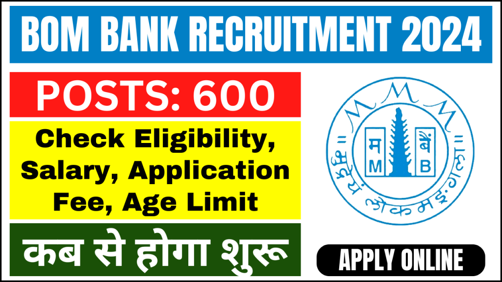 BOM Bank Apprentice Recruitment 2024