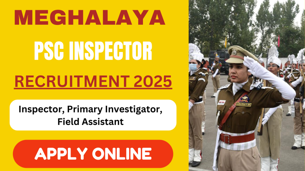 Meghalaya PSC Recruitment 2025